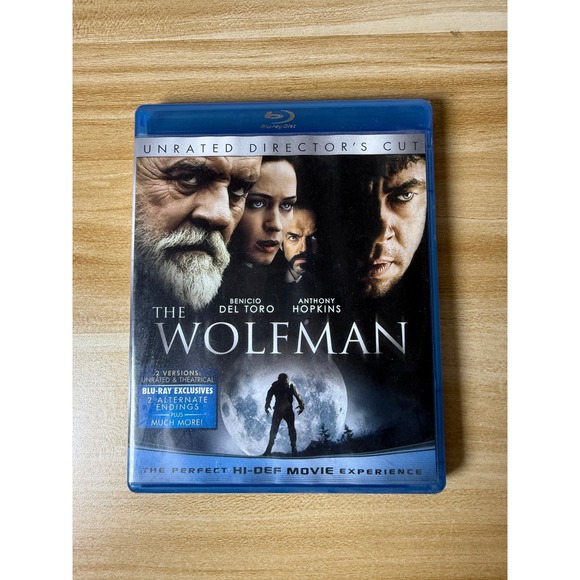 The Wolfman Blu Ray Unrated Directors Cut Benicio Del Toro Anthony Hopkins - Picture 1 of 2